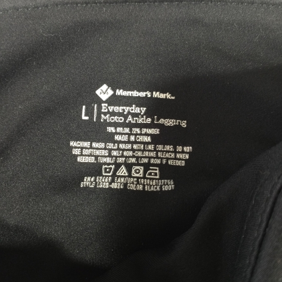 Moto Ankle Leggings black size Large - Picture 5 of 10